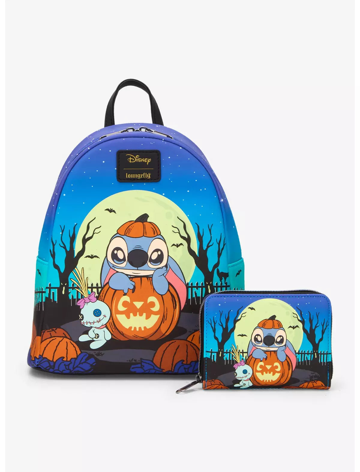 Stitch Pumpkin Glow-In-The-Dark Loungefly Wallet
