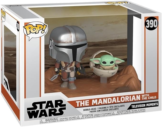 Pop! Star Wars Moment: The Mandalorian - The Mandalorian with The Child