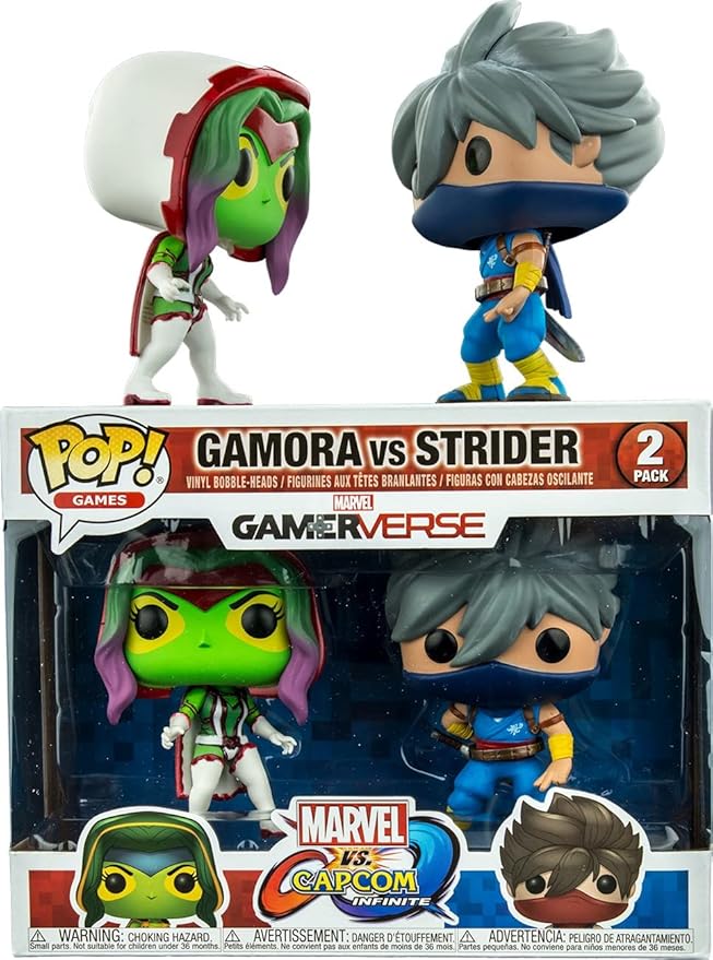PoP! Marvel Vs Capcom Gamora Strider Vinyl Figure 2 Pack