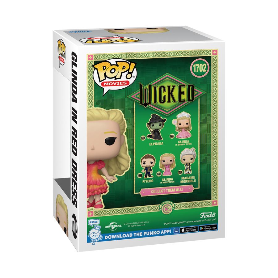Wicked (2024) - Glinda in Red Dress US Exclusive Pop! Vinyl