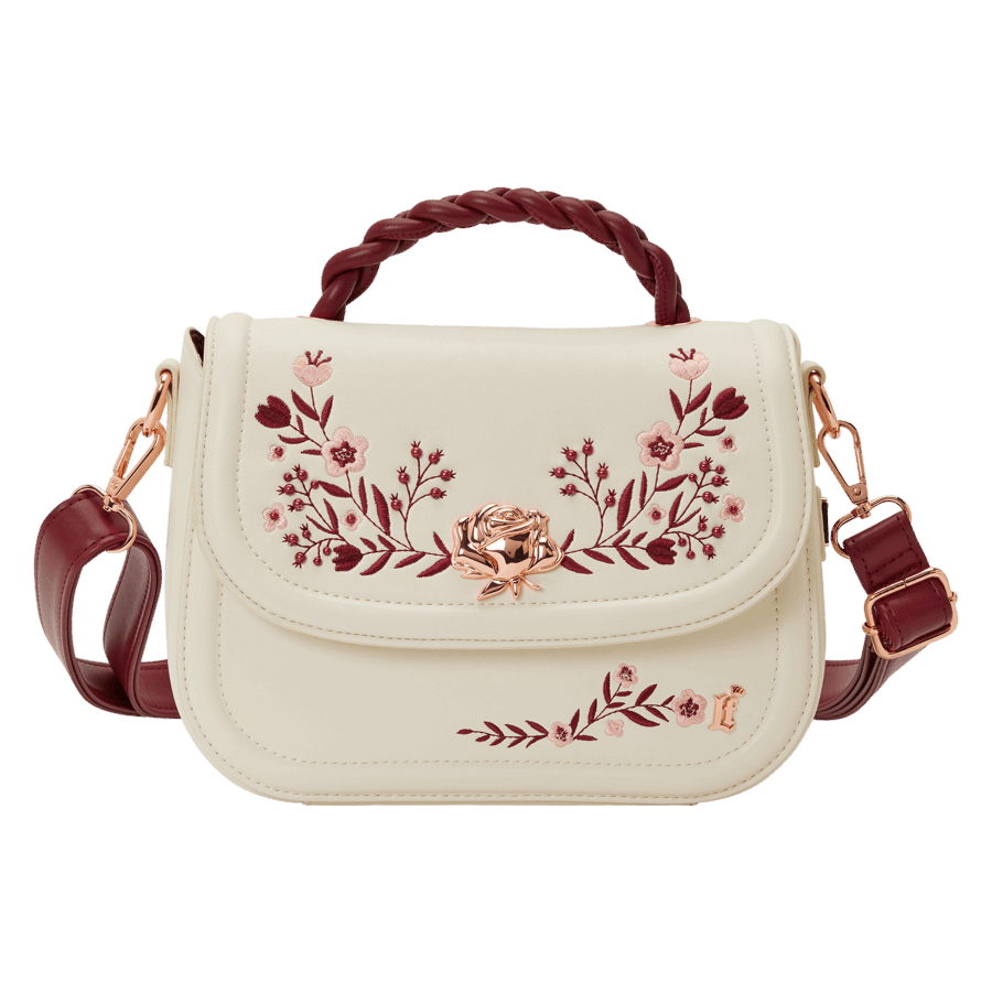 Loungefly - Cream & Red Floral Crossbody Bag
