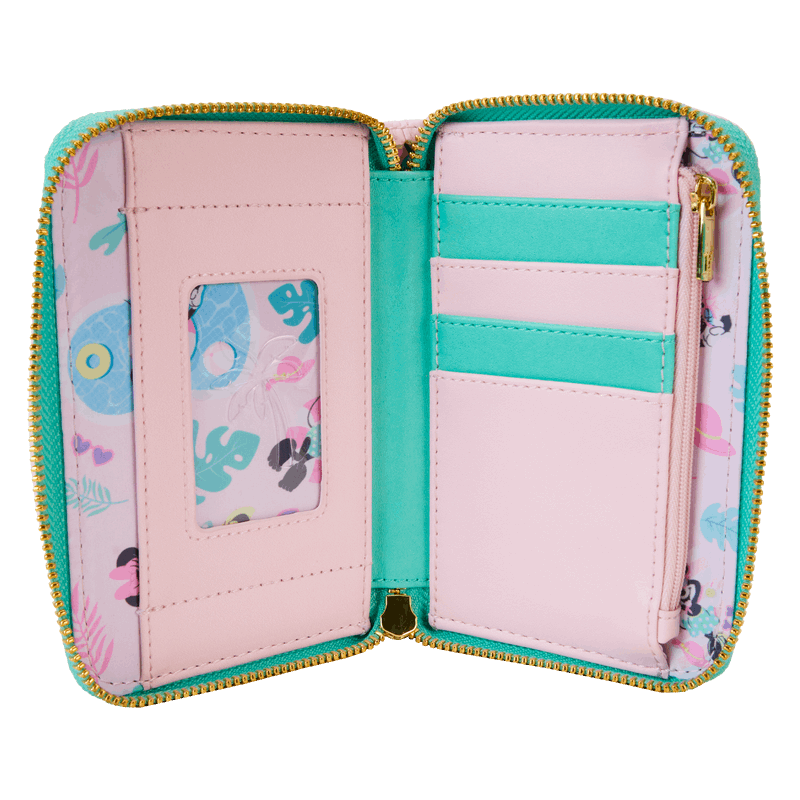 Minnie Mouse Vacation Style Poolside Zip Around Wallet