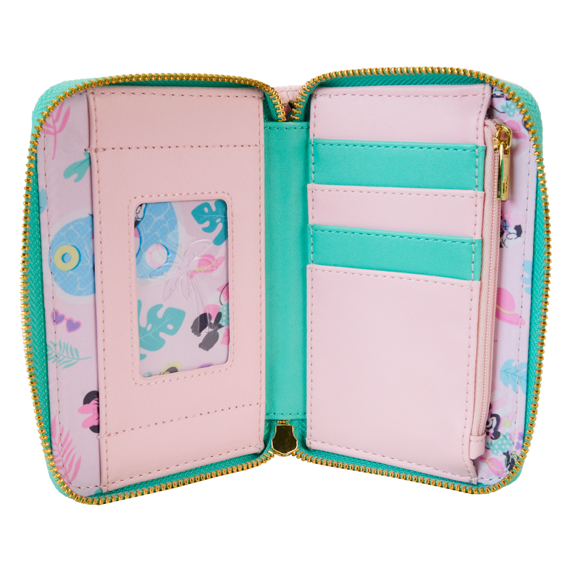 Minnie Mouse Vacation Style Poolside Zip Around Wallet
