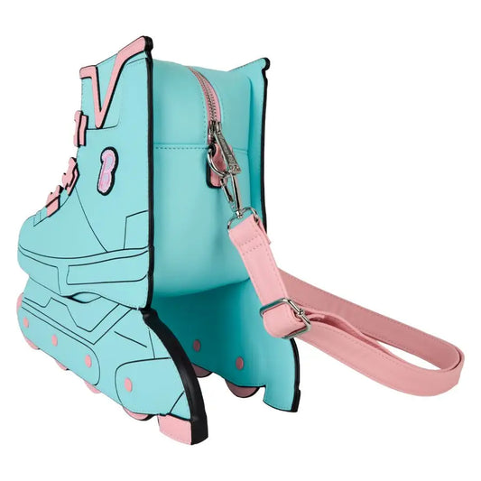 Barbie - Classic Barbie Figural Skate Crossbody Bag with Moving Wheels