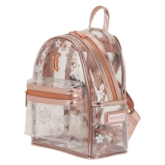 Loungefly - Clear Floral Mini Backpack