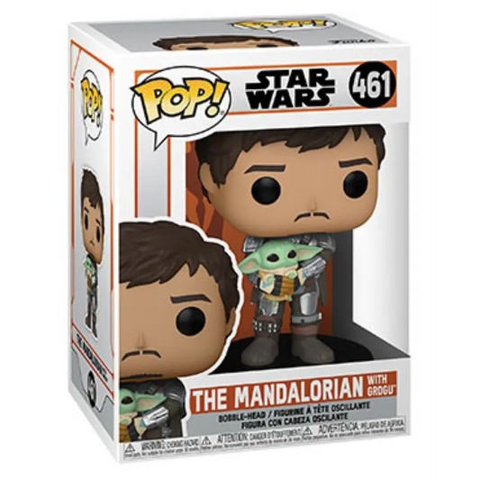 Star Wars: The Mandalorian - Mandalorian with Grogu Pop! Vinyl