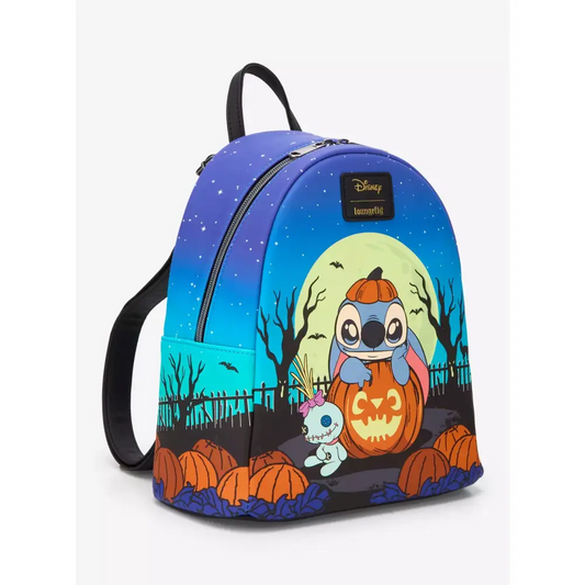 Stitch Pumpkin Glow-In-The-Dark Loungefly Mini Backpack