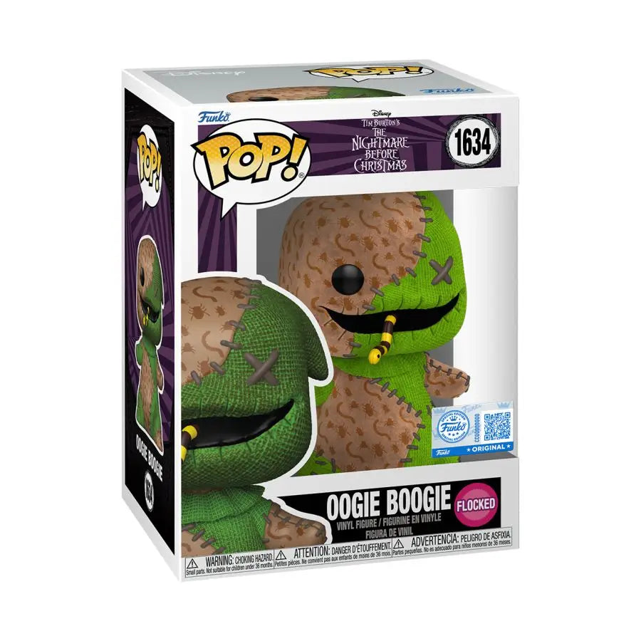 The Nightmare Before Christmas - Oogie Boogie Patchwork US Exclusive Flocked Pop! Vinyl