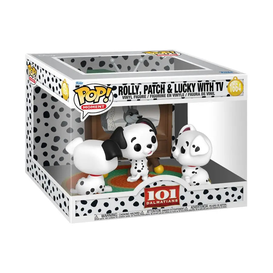 101 Dalmatians (1961) - Rolly, Patch & Lucky with TV Pop! Moment