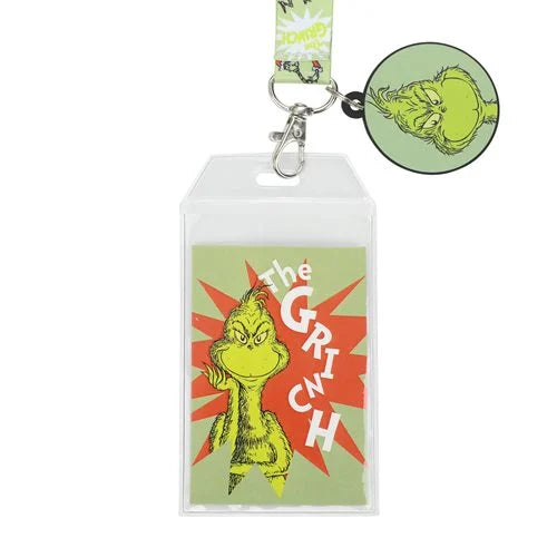 Dr. Seuss The Grinch Lanyard with Charm