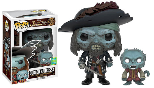 Pirates of the Caribbean - Cursed Barbossa 2016 Summer Convention Exclusive Pop! Vinyl #208