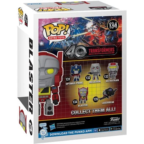 Transformers: Generation 1 Blaster Funko Pop! Vinyl Figure #134