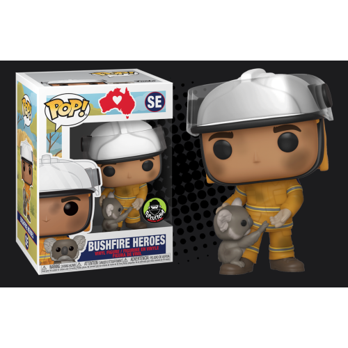 Bushfire Heroes - Firefighter with Koala Pop! Vinyl