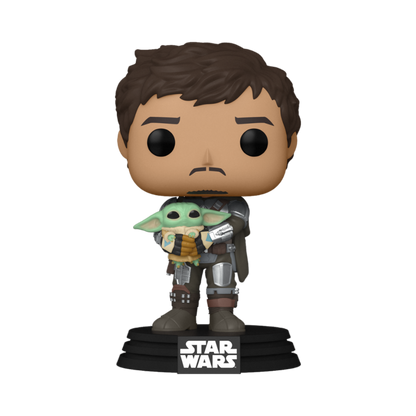 Star Wars: The Mandalorian - Mandalorian with Grogu Pop! Vinyl