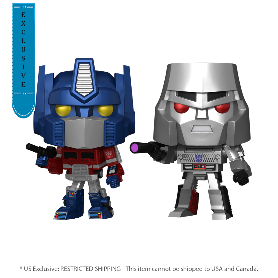 Transformers: G1 - Optimus Prime & Megatron US Exclusive Metallic Pop! Vinyl 2 -Pack