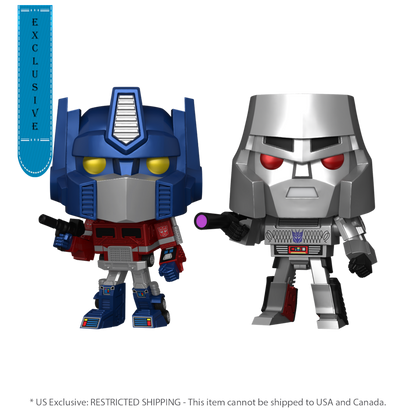 Transformers: G1 - Optimus Prime & Megatron US Exclusive Metallic Pop! Vinyl 2 -Pack