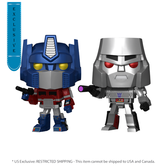 Transformers: G1 - Optimus Prime & Megatron US Exclusive Metallic Pop! Vinyl 2 -Pack