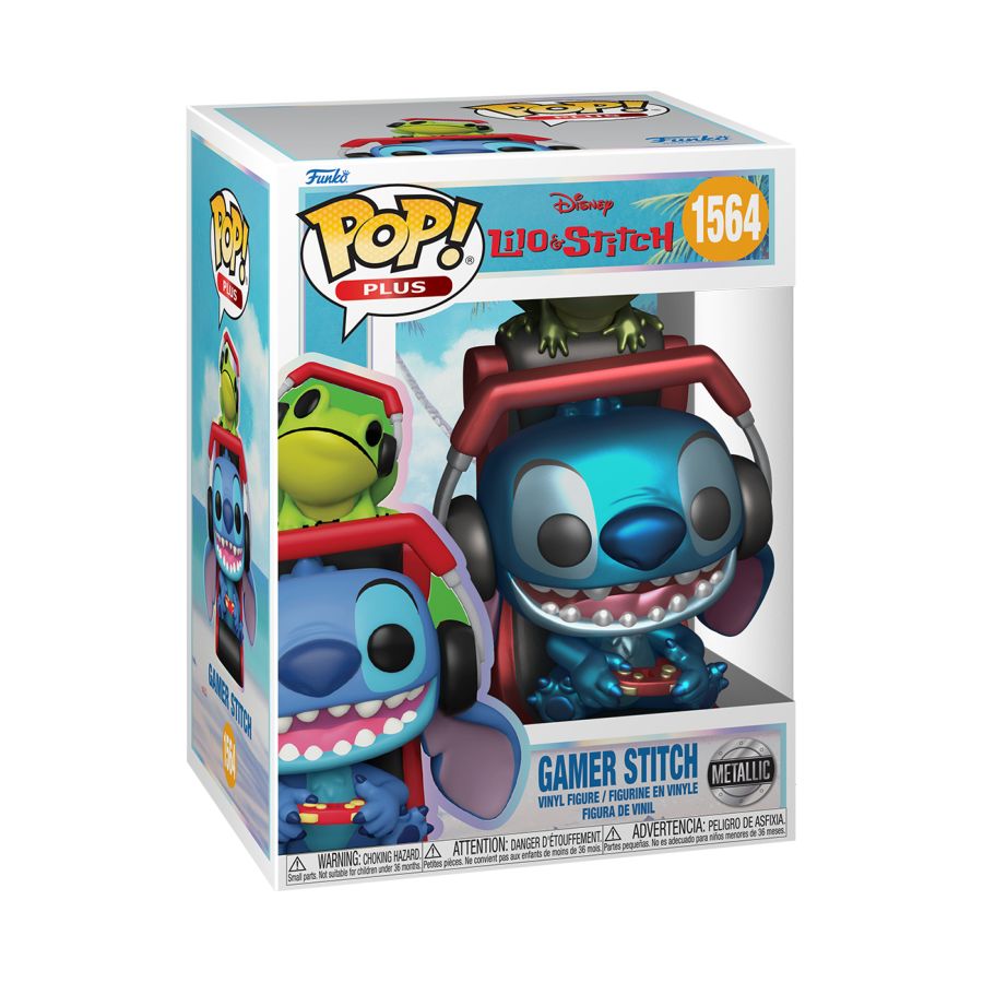 Lilo & Stitch - Gamer Stitch (Metallic) Pop! Vinyl
