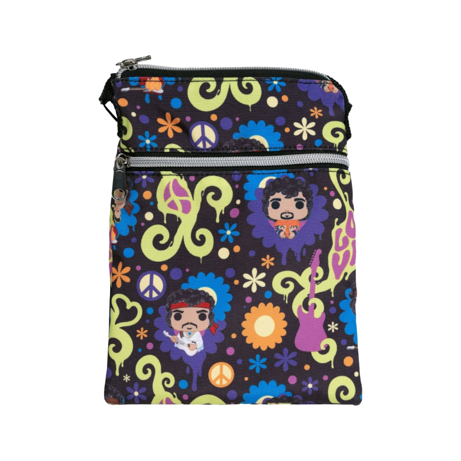 Jimi Hendrix - Love & Flowers Funko Crossbody Passport Bag