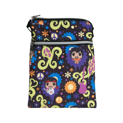 Jimi Hendrix - Love & Flowers Funko Crossbody Passport Bag