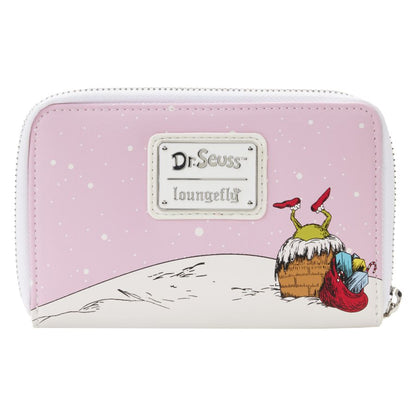 Dr Seuss - The Grinch Sleigh Zip Around Purse