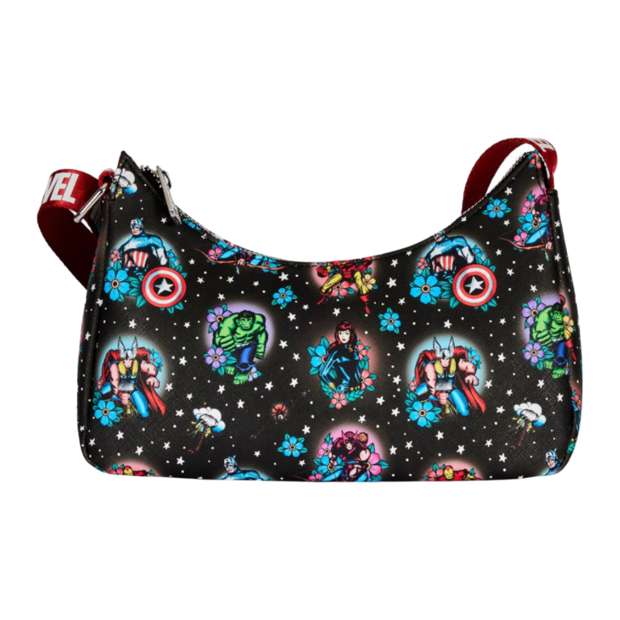 Marvel Comics - Avengers Floral Tattoo Shoulder Bag