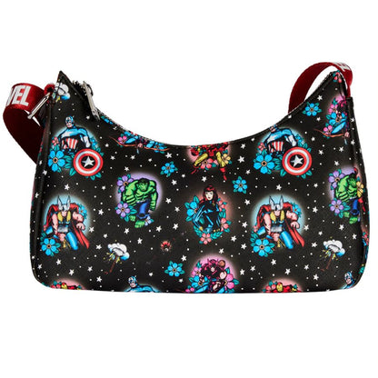 Marvel Comics - Avengers Floral Tattoo Shoulder Bag