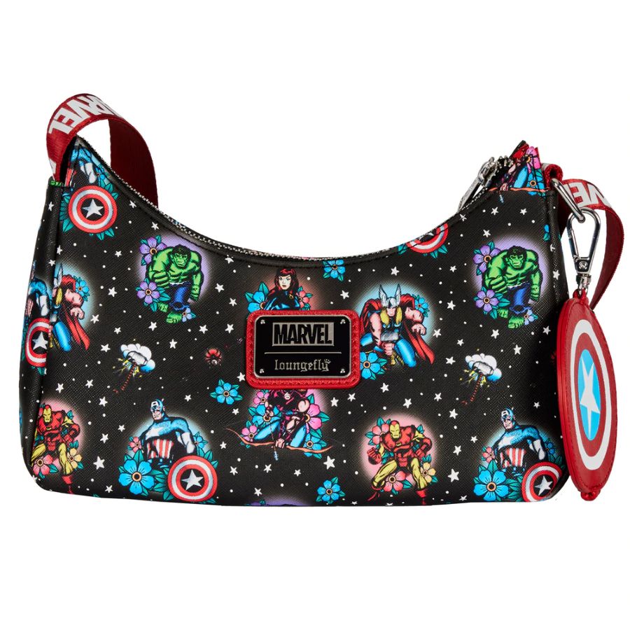 Marvel Comics - Avengers Floral Tattoo Shoulder Bag