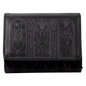 Disney Villains - Black Faux Leather with Velvet Trim Tri-Fold Wallet