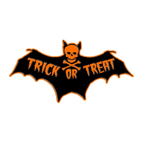 Toxictoons - Trick or Treat Bat - Enamel Pin