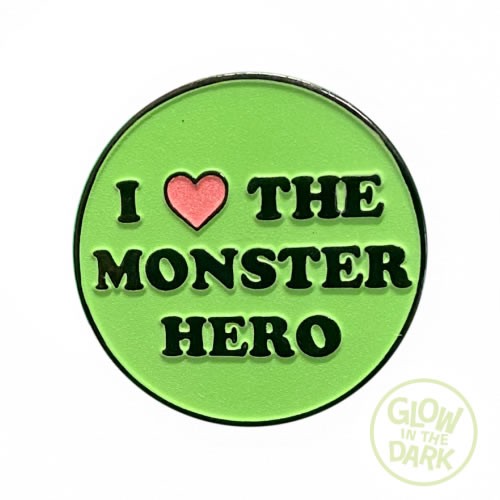 Toxic Avenger - I Love the Monster Hero - Glow in the dark - Enamel Pin