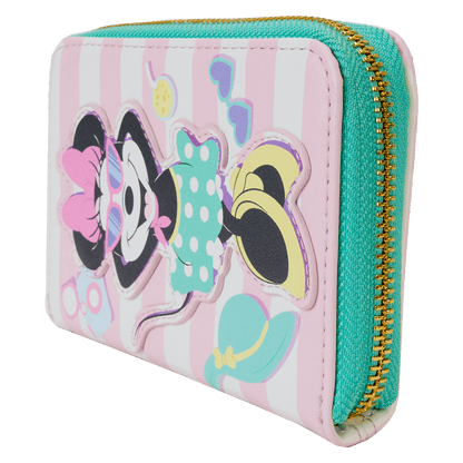 Minnie Mouse Vacation Style Poolside Zip Around Wallet