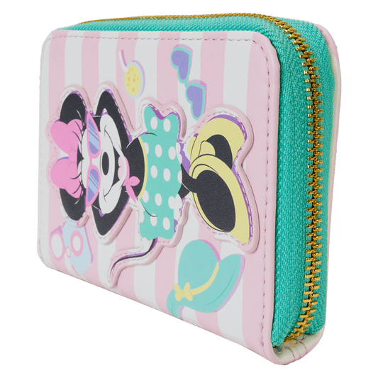 Minnie Mouse Vacation Style Poolside Zip Around Wallet