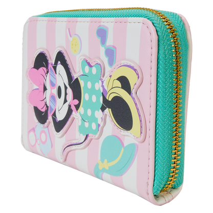 Minnie Mouse Vacation Style Poolside Zip Around Wallet