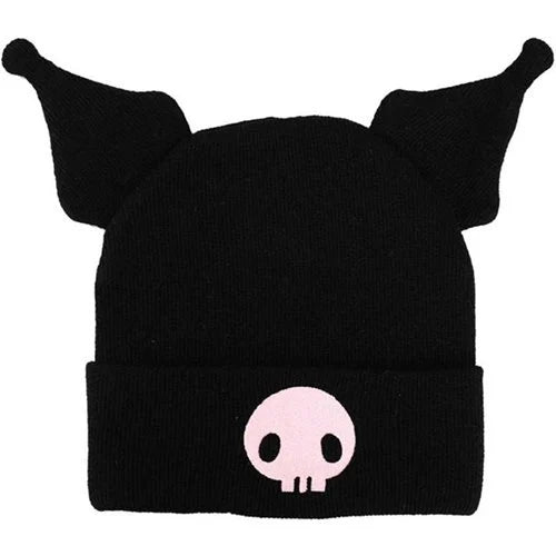 Kuromi 3D Plush Ears Cosplay Beanie