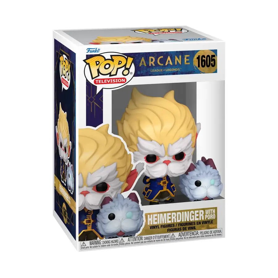 Arcane: League of Legends (TV) - Heimerdinger with Poro Pop! Vinyl