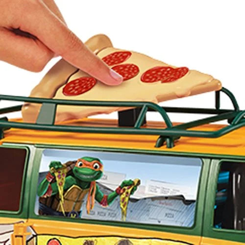 Teenage Mutant Ninja Turtles: Mutant Mayhem Movie PizzaFire Van with Pizza Throwing Action Vehicle