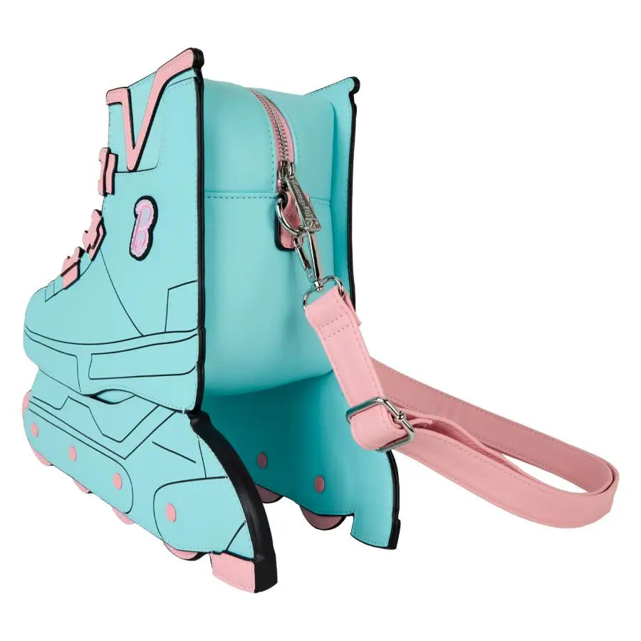 Barbie - Classic Barbie Figural Skate Crossbody Bag with Moving Wheels