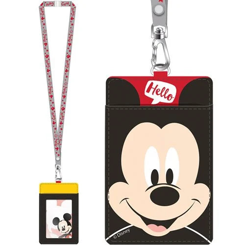 Mickey Mouse Hello Deluxe Lanyard with Card Holder