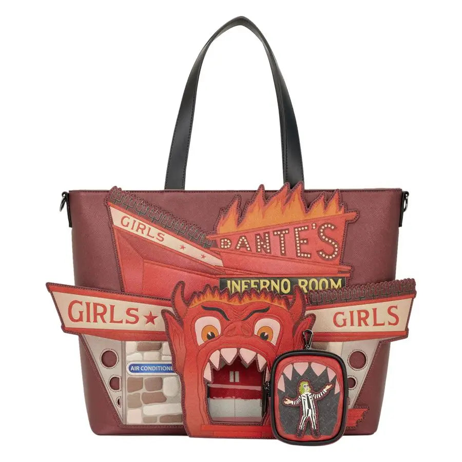 Beetlejuice - Beetlejuice Inferno Room Tote Bag with Coin Bag