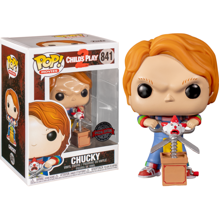 Child’s Play 2 - Chucky with Giant Scissors & Jack in the Box Pop! Vinyl - POP! TV / Movies/Celebrity/Sports
