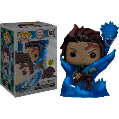 Demon Slayer - Tanjiro with Dragon Translucent Glow in the Dark Pop! Vinyl - Animation