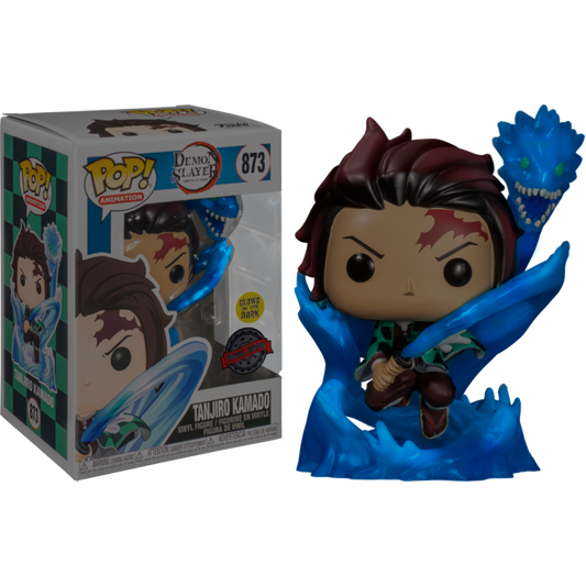 Demon Slayer - Tanjiro with Dragon Translucent Glow in the Dark Pop! Vinyl - Animation