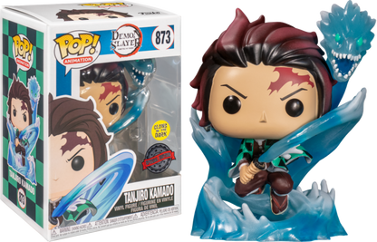 Demon Slayer - Tanjiro with Dragon Translucent Glow in the Dark Pop! Vinyl - Animation