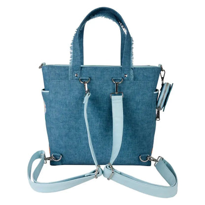 Disney - Dogs & Cats Faux Denim Convertible Tote Bag with Coin Bag