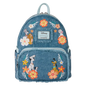 Disney - Dogs & Cats Faux Denim Fringe Mini Backpack