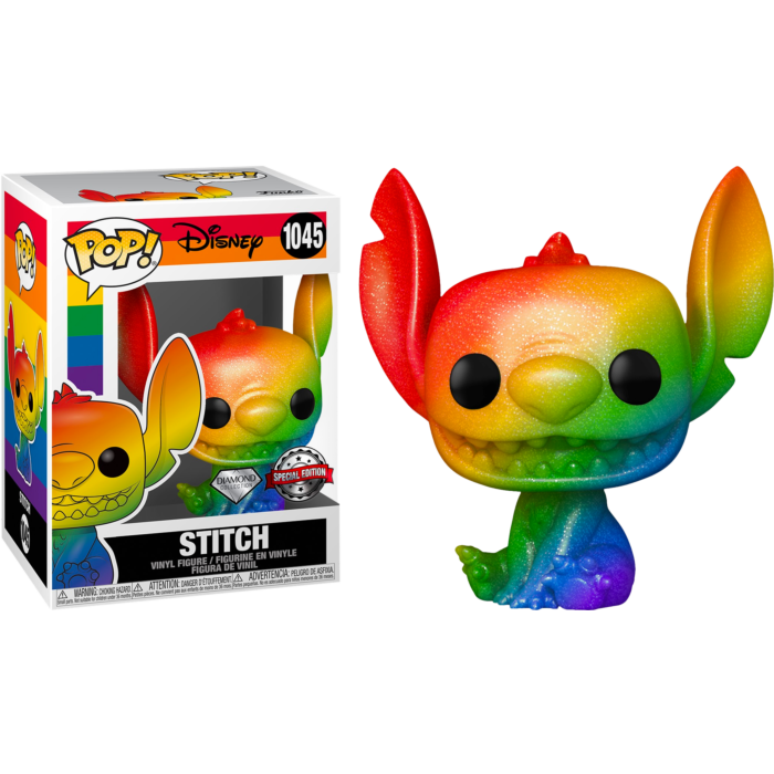 Disney - Lilo & Stitch - Stitch Rainbow Pride 2021 Diamond Glitter Pop! Vinyl - Animation