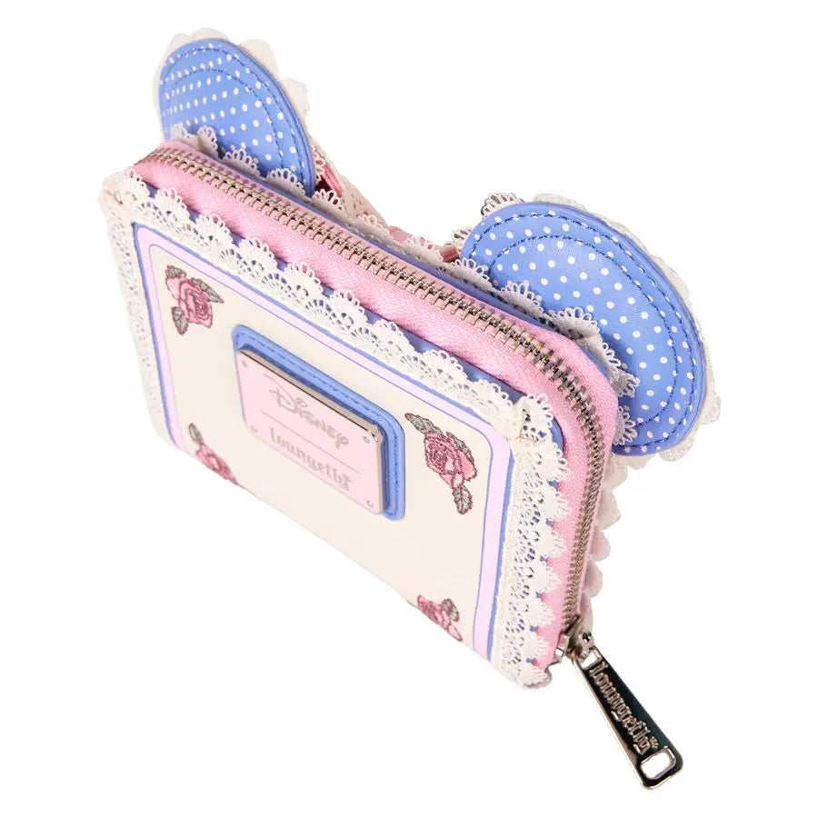 Disney - Minnie Floral & Lace Ears Zip Around Wallet