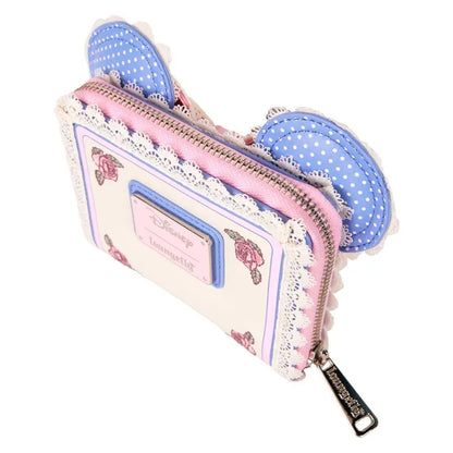 Disney - Minnie Floral & Lace Ears Zip Around Wallet