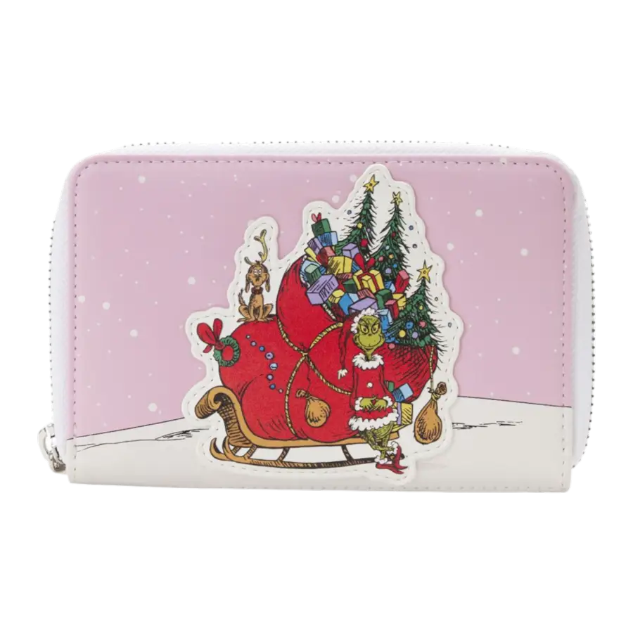 Dr Seuss - The Grinch Sleigh Zip Around Purse